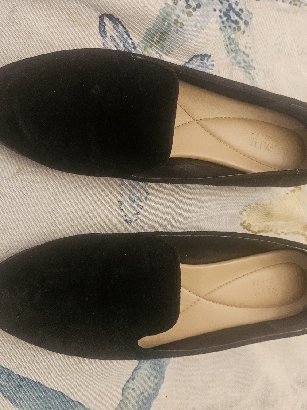 Alfani Black Velvet Slip-On Loafers. Very Good Condition!